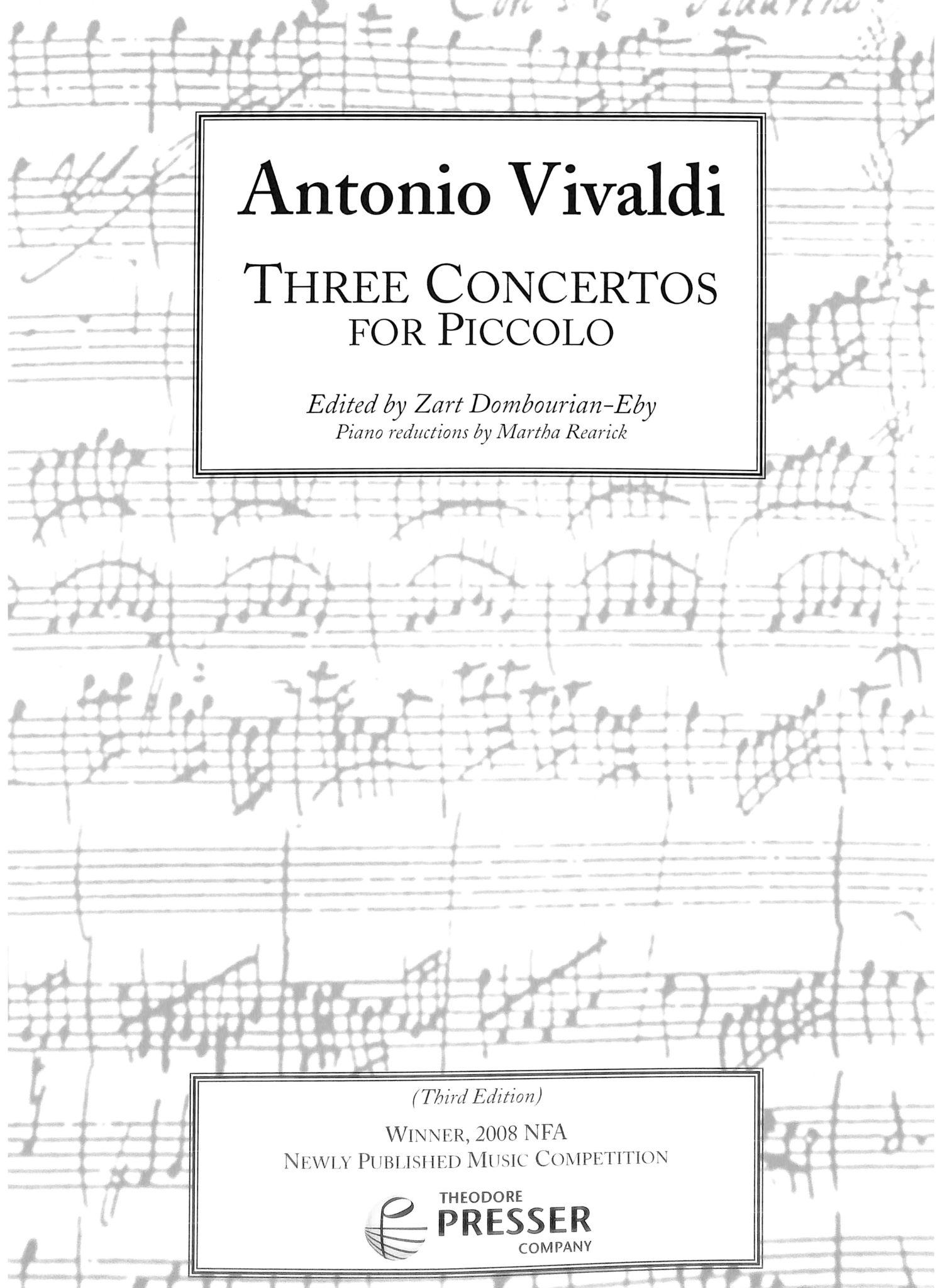Three Concertos for Piccolo - Antonio Vivaldi | Suono Flauti