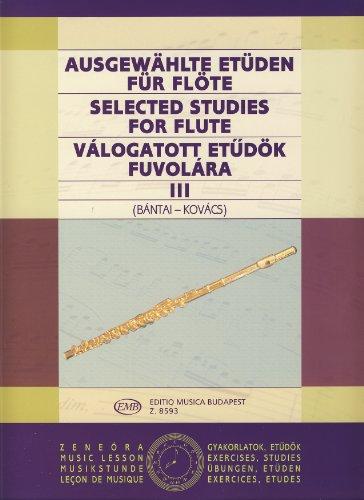 Ausgewählte Etüden für Flöte III, Selected Studies for Flute 3 - Bántai, Kovács | Suono Flauti