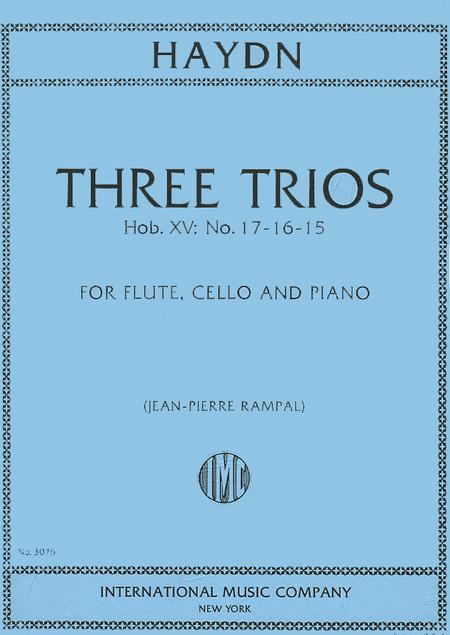 3 Trii for flute, cello and piano(Rampal) - Franz Joseph Haydn | Suono Flauti