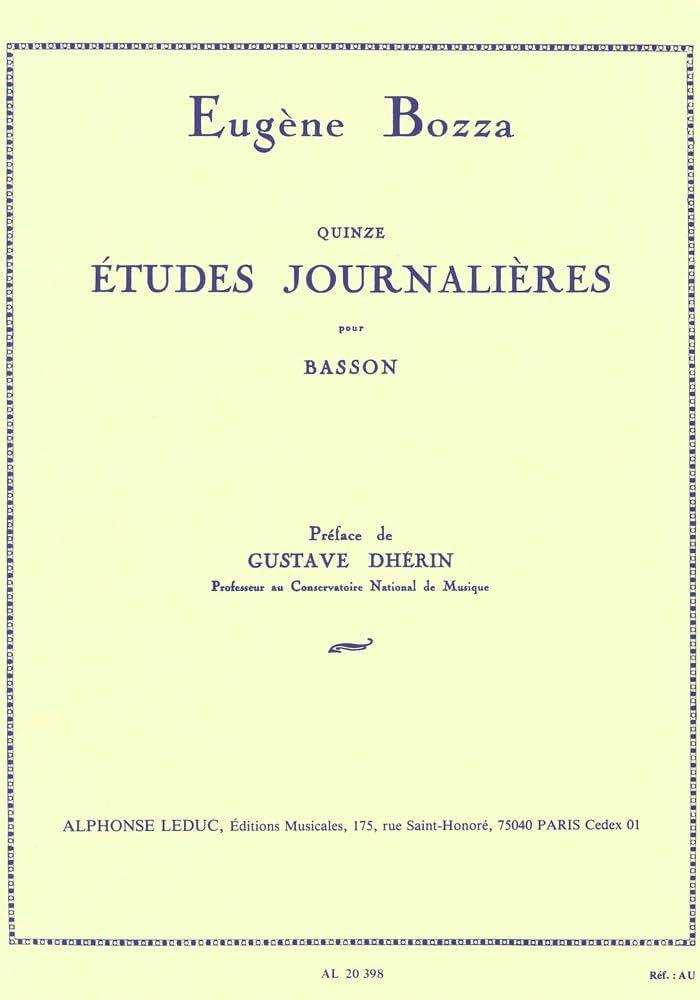 15 Etudes Journalières - Eugène Bozza | Suono Flauti