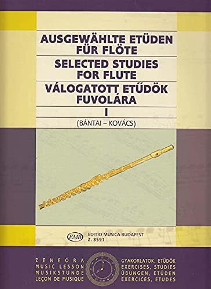 Ausgewählte Etüden für Flöte I , Selected Studies for Flute 1 - Bantai, Kovacs | Suono Flauti
