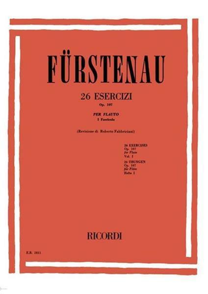 26 Esercizi Op. 107 - Vol. 1 - Anton Bernhard Fürstenau | Suono Flauti