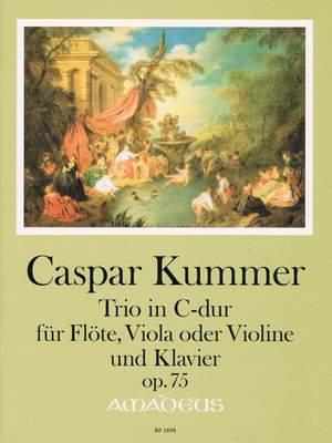 Trio in C-dur op.75 fur Flote, Viola oder Violine und Klavier, Caspar Kummer | Suono Flauti