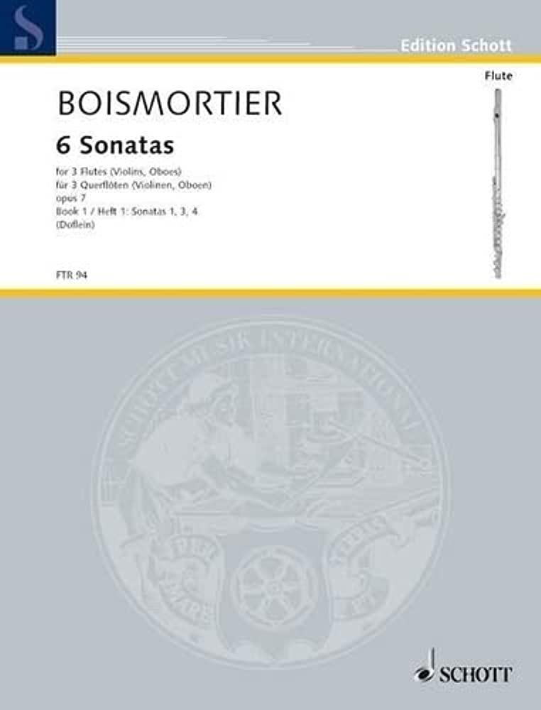 Sechs Sonaten, Sonates 1,3,4 op. 7 - Joseph Bodin de Boismortier | Suono Flauti