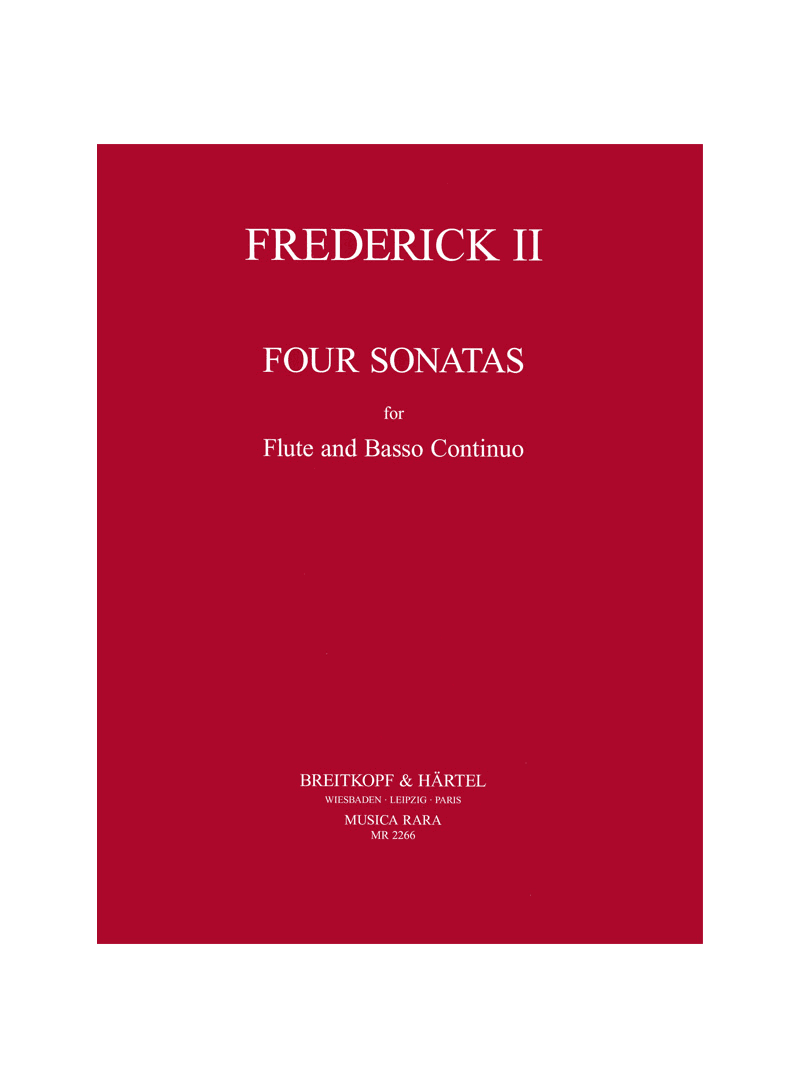 4 Sonatas, Spitta Nos. 21, 40, 76, 83, Sonata in B Minor Spitta No. 83 - Friedrich II | Suono Flauti