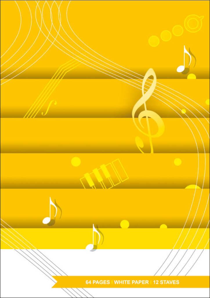 Quaderno di musica, 12 righi - 64 pagine - carta bianca | Suono Flauti