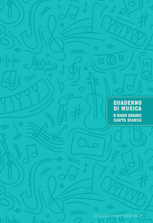 Quaderno di musica, 8 righi - carta bianca | Suono Flauti