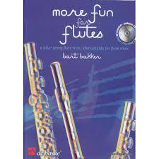 More Fun for Flutes, 6 play-along flute trios, also suitable for flute choir - Bart Bakker | Suono Flauti