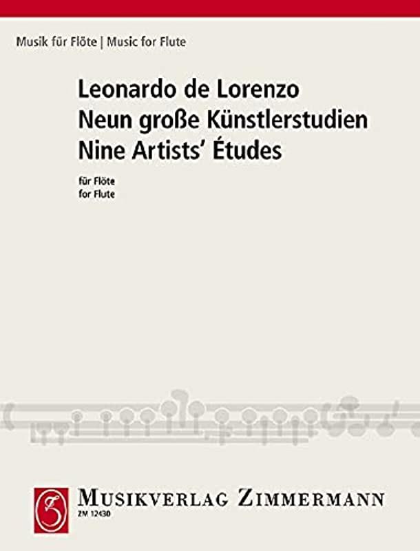 9 grosse KünstlerStudien - Leonardo de Lorenzo | Suono Flauti