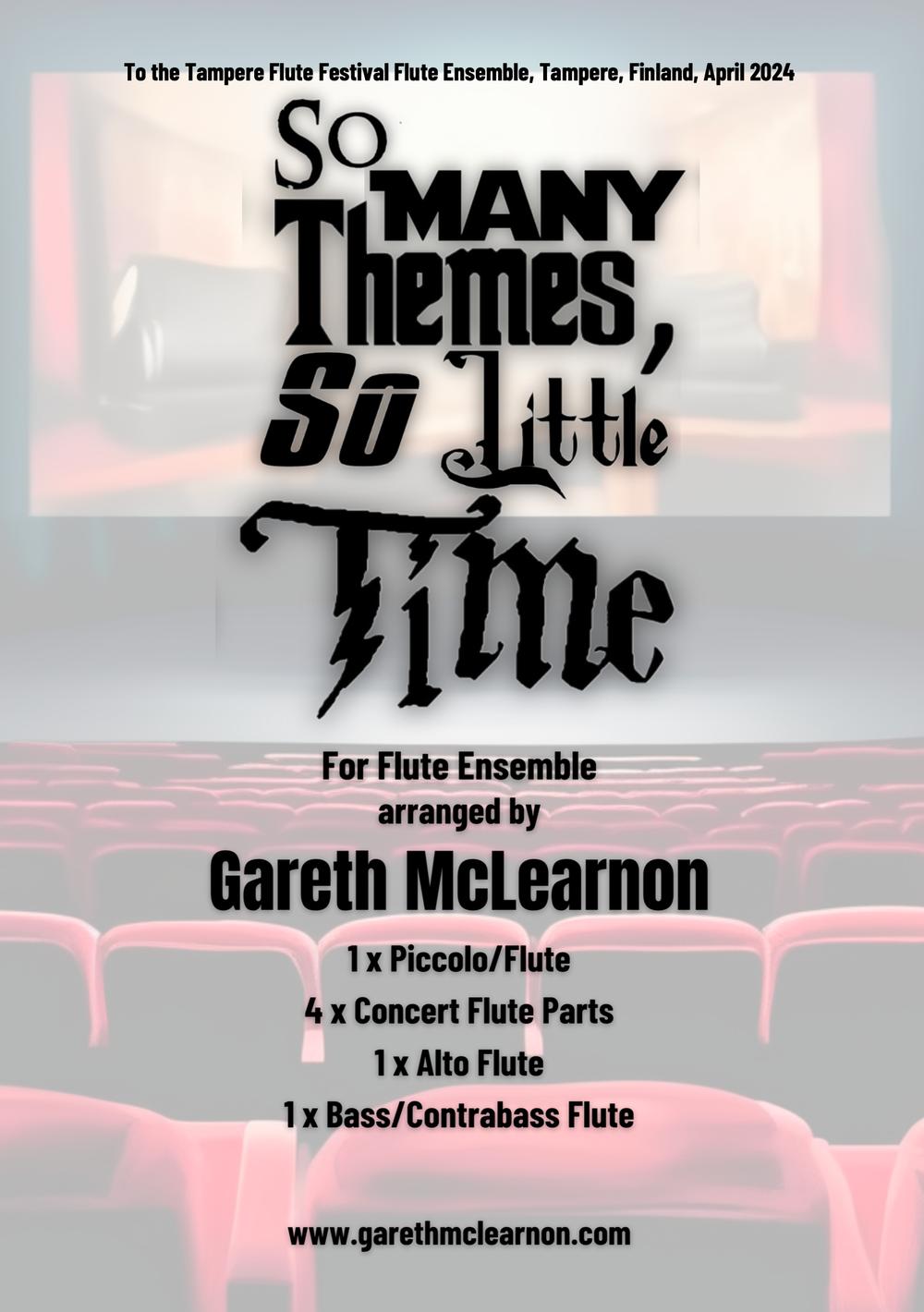 So Many Themes, So Little Time - Arr. Gareth McLearnon | Suono Flauti