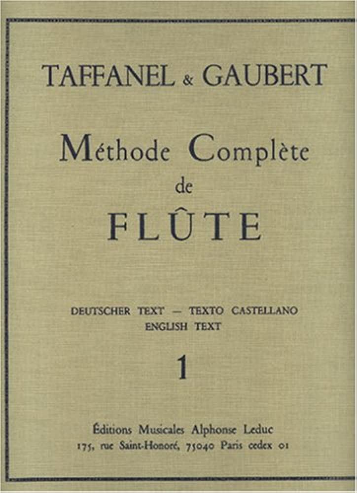 Méthode Complète de Flûte Volume 1 - Taffanel & Gaubert | Suono Flauti