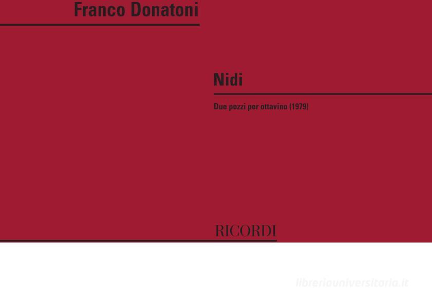 Nidi - Franco Donatoni | Suono Flauti