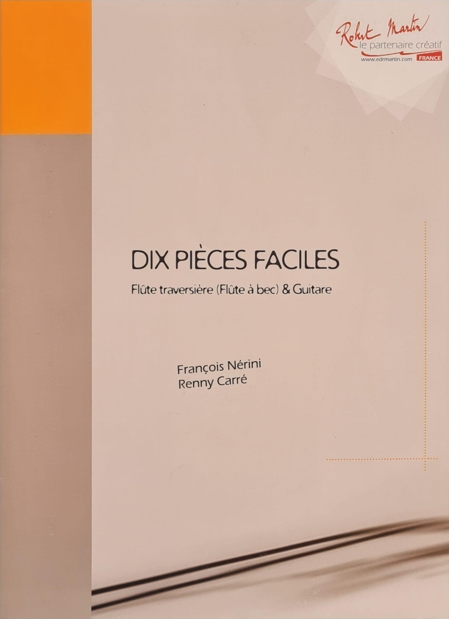 DIX Pieces Faciles Pour Flute et Guitare - François Nerini | Suono Flauti