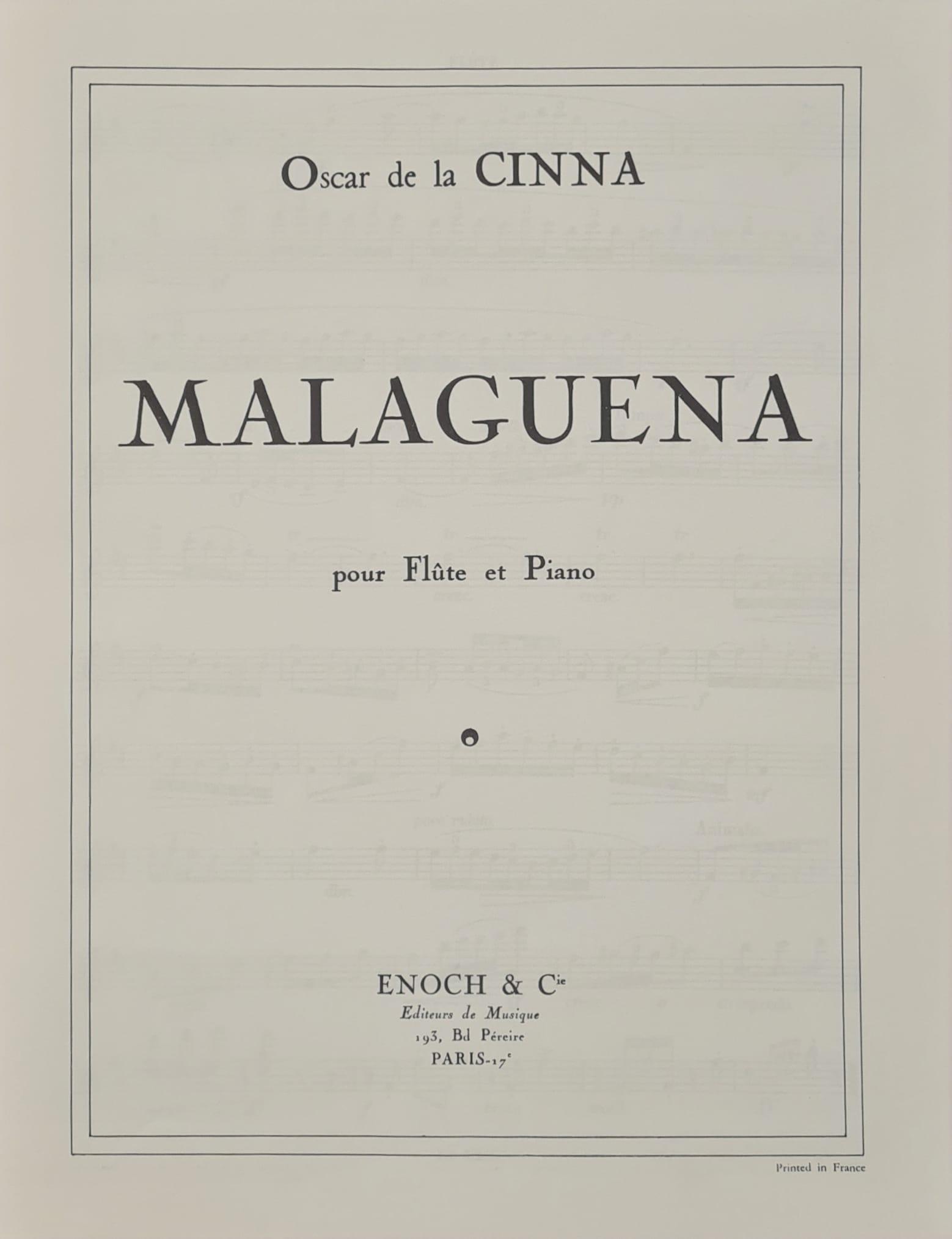 Malaguena, Oscar de la CINNA | Suono Flauti