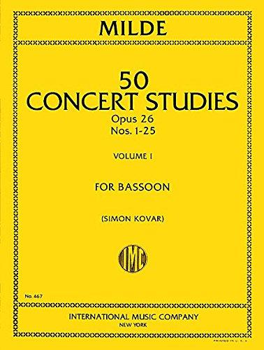 Studi Da Concerto (50) Op. 26 Vol. 1 (Kovar) - Ludwig Milde | Suono Flauti