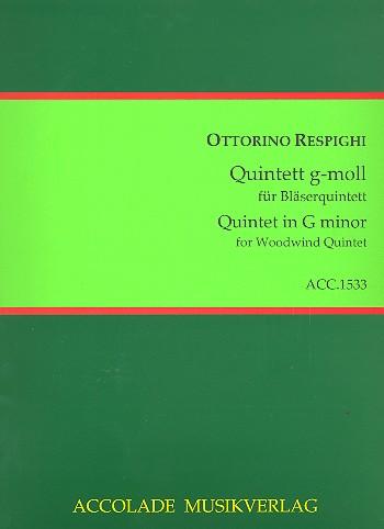 Quintett g-moll - Quintet in G minor, Für Bläserquintett - Woodwind Quintet - Ottorino Respighi | Suono Flauti